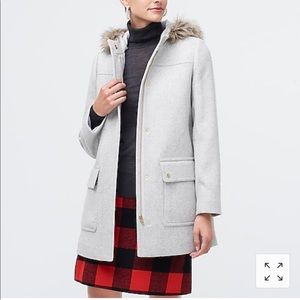 J Crew Vail Parka Gray size 6